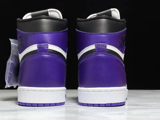 Official Maikesneakers Jordan 1 Air Court 555088-500 OG Purple High 0404